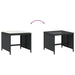 Garden Stools with Cushions 4 Pcs Black 41x41x36 Cm Poly