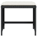 Garden Stools with Cushions 4 Pcs Black 41x41x36 Cm Poly