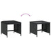Garden Stools with Cushions 4 Pcs Black 41x41x36 Cm Poly