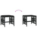 Garden Stools with Cushions 4 Pcs Black 41x41x36 Cm Poly