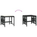 Garden Stools with Cushions 4 Pcs Black 41x41x36 Cm Poly