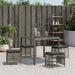 Garden Stools with Cushions 4 Pcs Grey 41x41x36 Cm Poly