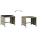 Garden Stools with Cushions 4 Pcs Light Grey 41x41x36 Cm