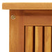 Garden Storage Box 113x50x58 Cm Solid Acacia Wood Tollin