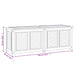 Garden Storage Box with Bag 150x50x53 Cm Solid Wood Teak