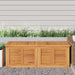 Garden Storage Box with Bag 150x50x53 Cm Solid Wood Teak
