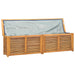 Garden Storage Box with Bag 200x50x53 Cm Solid Wood Teak