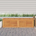 Garden Storage Box with Bag 200x50x53 Cm Solid Wood Teak