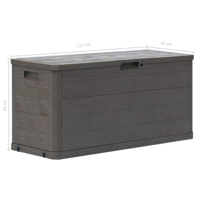 Garden Storage Box 280 l Brown Aplni
