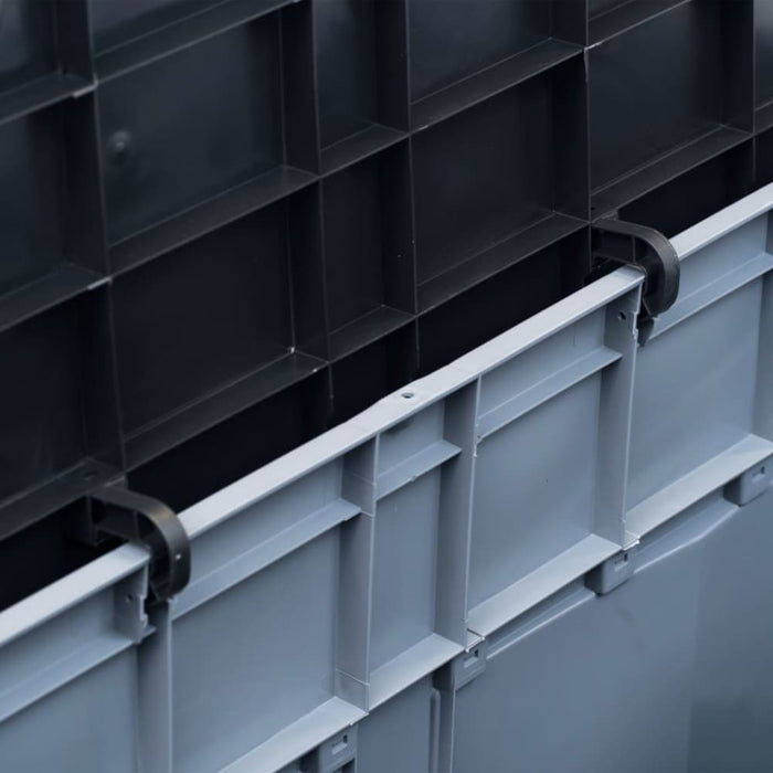 Garden Storage Box 320 l Grey Black Aplnk