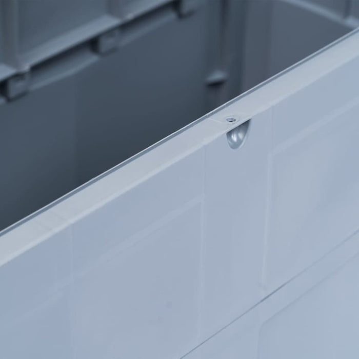 Garden Storage Box 320 l Grey Black Aplnk