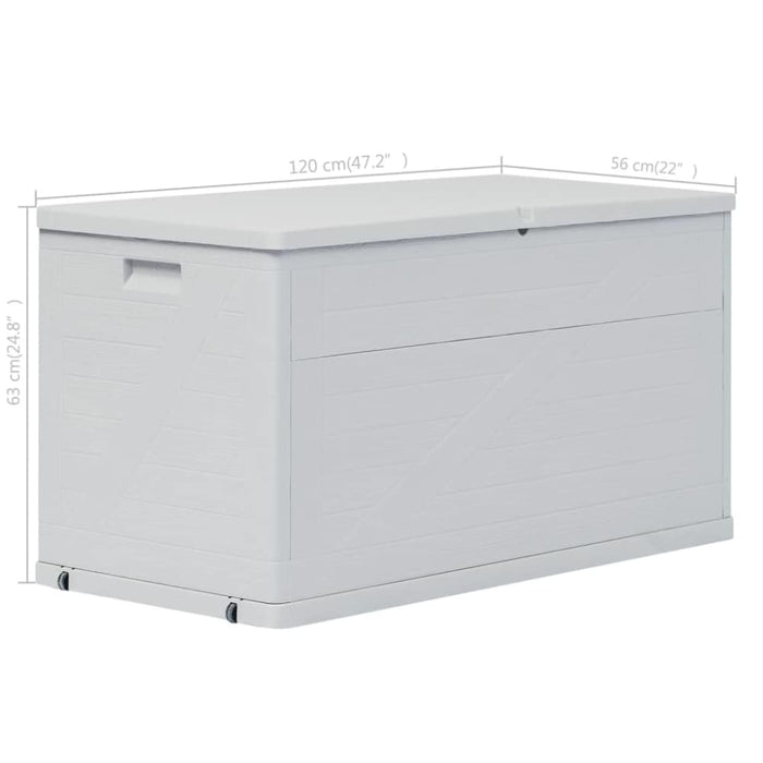 Garden Storage Box 420 l Light Grey Aplko