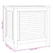 Garden Storage Box with Bag 60x50x58 Cm Solid Wood Teak