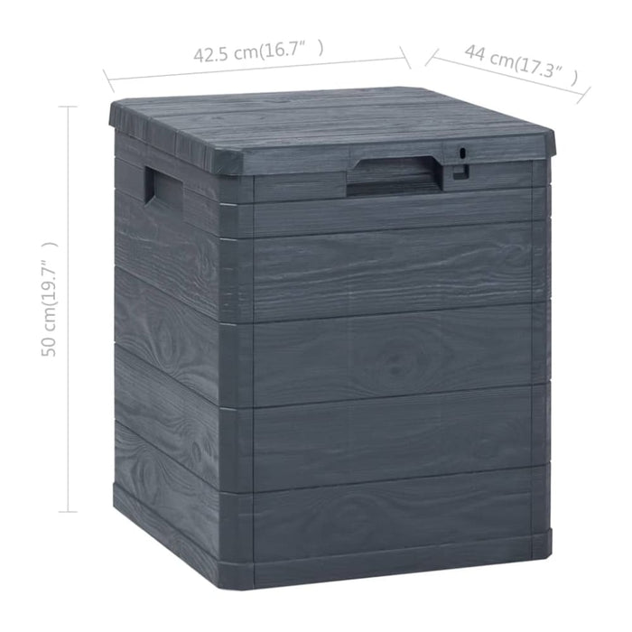 Garden Storage Box 90 l Anthracite Aplna