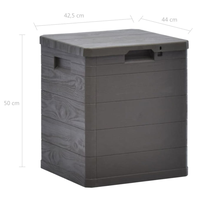 Garden Storage Box 90 l Brown Aplnp