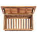 Garden Storage Box 90x50x58 Cm Solid Teak Wood Toptnb