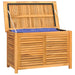 Garden Storage Box with Bag 90x50x58 Cm Solid Wood Teak