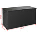 Garden Storage Box Anthracite 120x56x63 Cm Pp Rattan Atioo