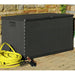 Garden Storage Box Anthracite 120x56x63 Cm Pp Rattan Atioo