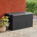 Garden Storage Box Anthracite 120x56x63 Cm Pp Rattan Atioo