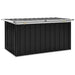 Garden Storage Box Anthracite 129x67x65 Cm Alxlt