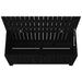 Garden Storage Box Black 108x42.5x54 Cm Solid Wood Pine