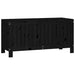 Garden Storage Box Black 108x42.5x54 Cm Solid Wood Pine