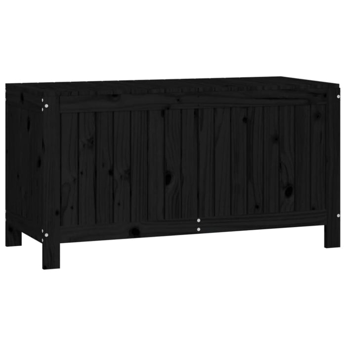 Garden Storage Box Black 115x49x60 Cm Solid Wood Pine Nxtnab