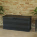 Garden Storage Box Black 117x45x56 Cm Atibn
