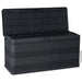 Garden Storage Box Black 117x45x56 Cm Atibn