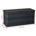 Garden Storage Box Black 117x45x56 Cm Atibn