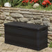Garden Storage Box Black 117x45x56 Cm Atibn