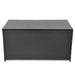 Garden Storage Box Black 120x50x60 Cm Poly Rattan Axakn