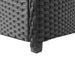 Garden Storage Box Black 120x50x60 Cm Poly Rattan Axakn