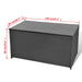 Garden Storage Box Black 120x50x60 Cm Poly Rattan Axakn