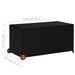 Garden Storage Box Black 120x65x61 Cm Poly Rattan Tobbnk