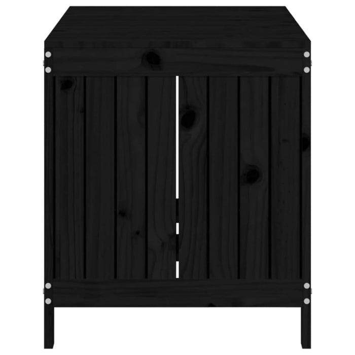 Garden Storage Box Black 121x55x64 Cm Solid Wood Pine Nxtnai