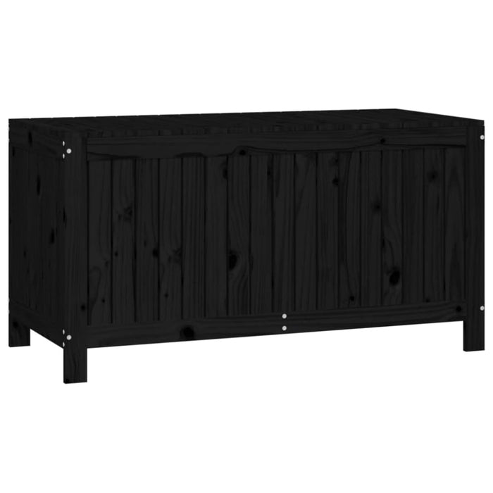Garden Storage Box Black 121x55x64 Cm Solid Wood Pine Nxtnai