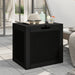 Garden Storage Box Black 55.5x43x53 Cm Polypropylene Tlaoin
