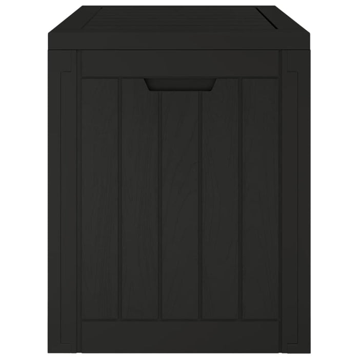 Garden Storage Box Black 55.5x43x53 Cm Polypropylene Tlaola