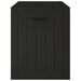 Garden Storage Box Black 55.5x43x53 Cm Polypropylene Tlaola