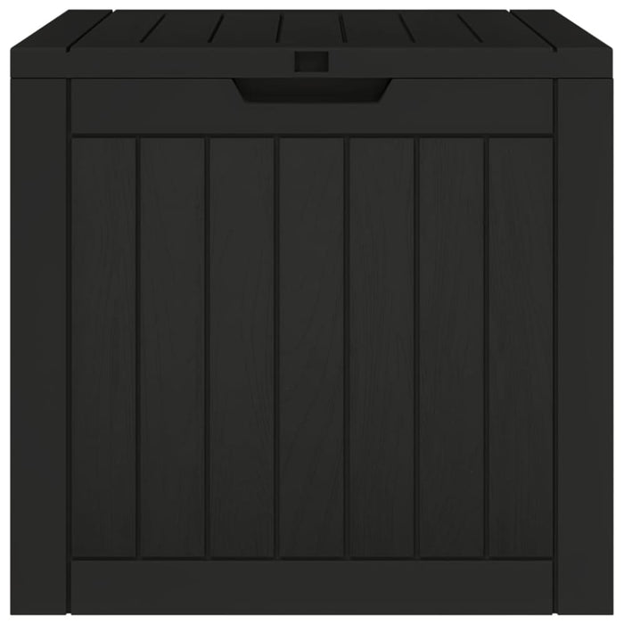Garden Storage Box Black 55.5x43x53 Cm Polypropylene Tlaola