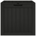Garden Storage Box Black 55.5x43x53 Cm Polypropylene Tlaola