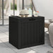 Garden Storage Box Black 55.5x43x53 Cm Polypropylene Tlaola
