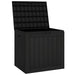 Garden Storage Box Black 55.5x43x53 Cm Polypropylene Tlaola