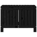 Garden Storage Box Black 76x42.5x54 Cm Solid Wood Pine