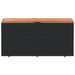 Garden Storage Box Black 110x50x54 Cm Poly Rattan Acacia