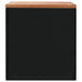 Garden Storage Box Black 110x50x54 Cm Poly Rattan Acacia