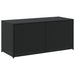 Garden Storage Box Black 283l Poly Rattan Tlptox