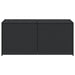 Garden Storage Box Black 283l Poly Rattan Tlptox
